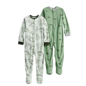 NWT Jumping Beans® 2-Pack Dinosaur Footed Pajamas, size 4T